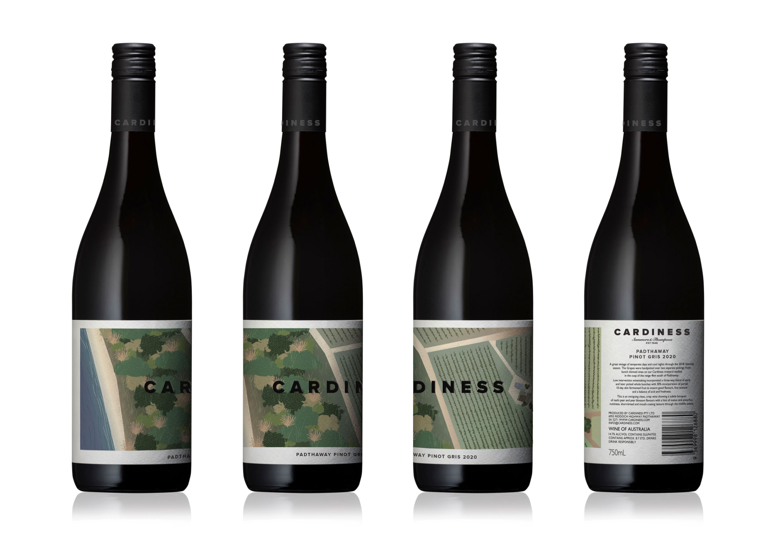 Cardiness Wine label design