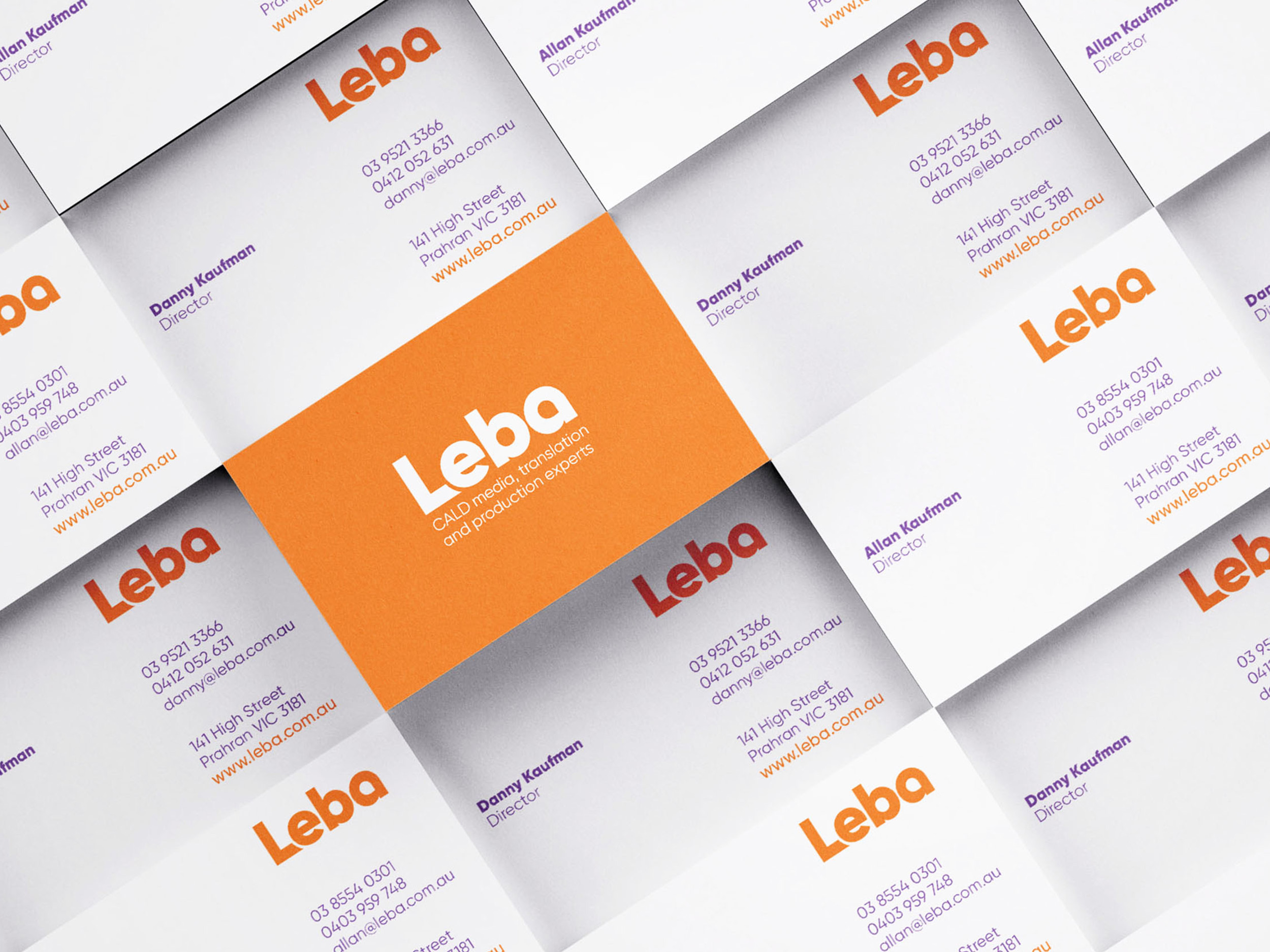 Leba business card