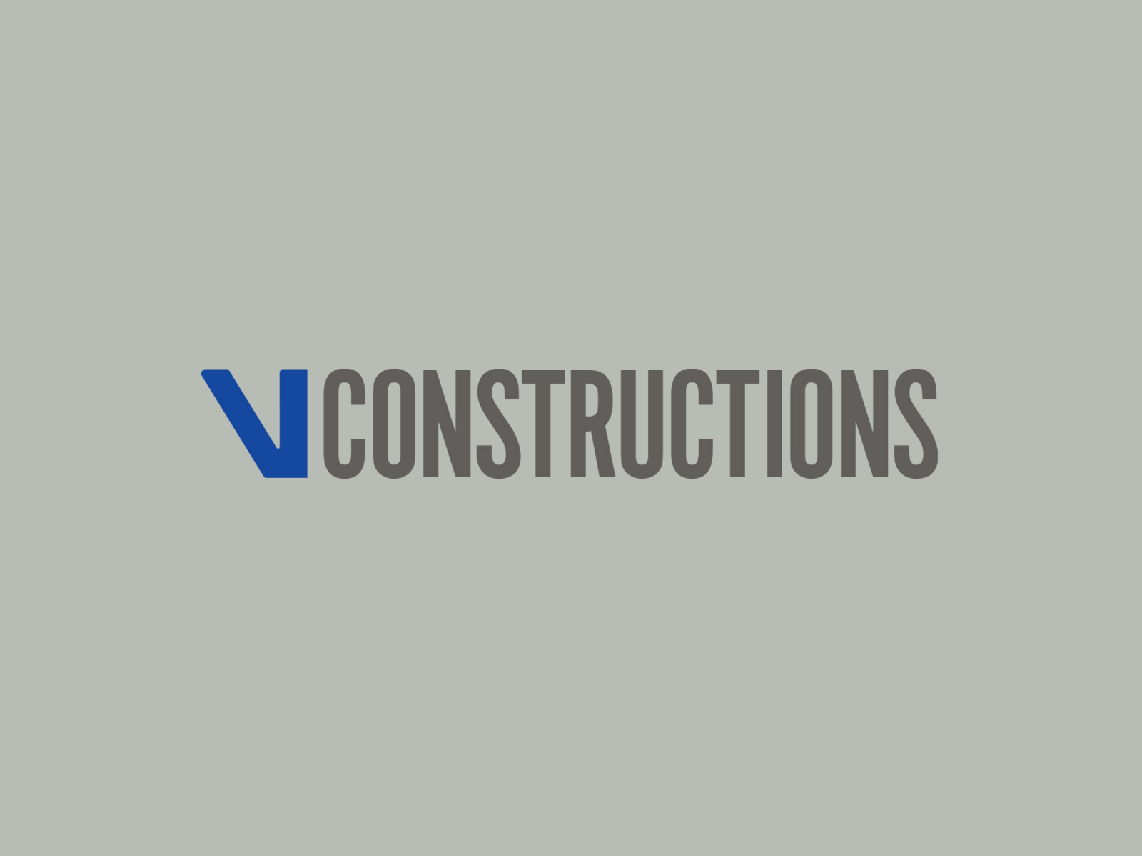 V Constructions branding logo design
