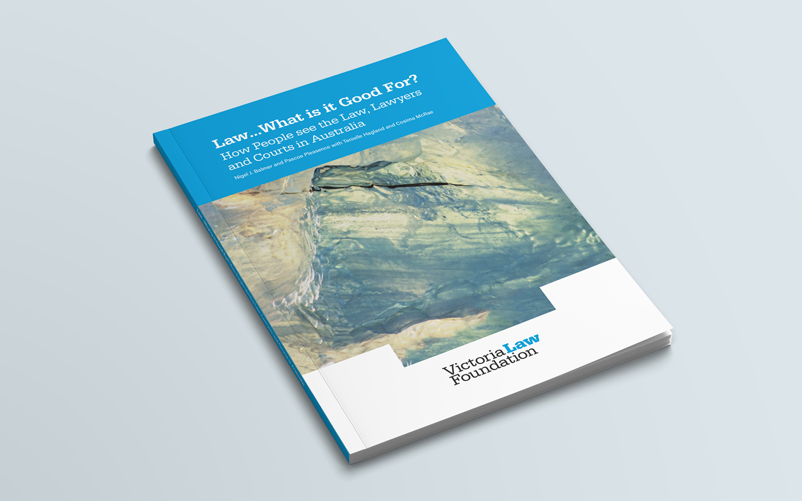 Victoria Law Foundation report cover design